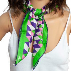 Brumel Multicolor Silk Scarf EUC